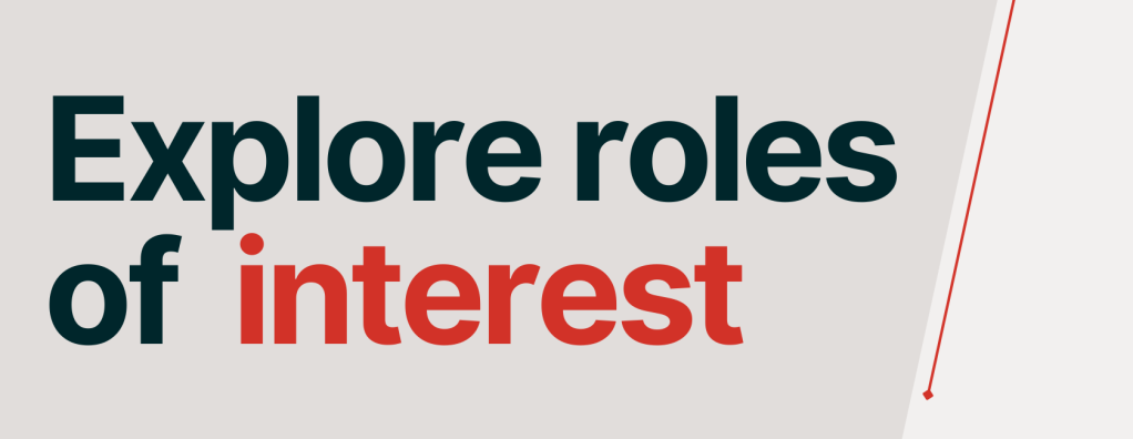 A banner says Explore roles of interest.